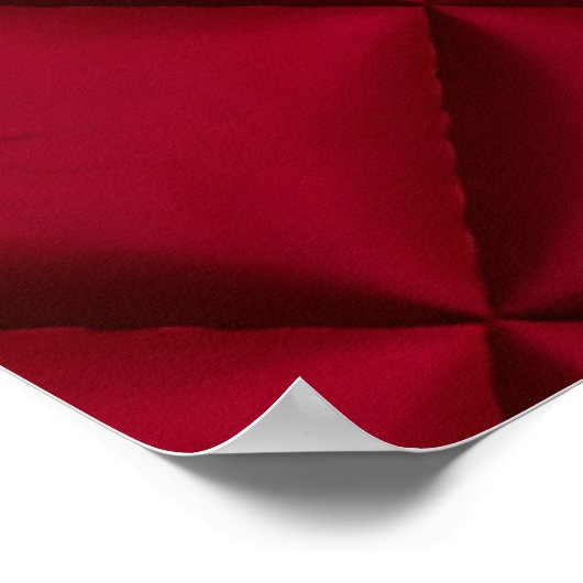 Poster Deep Red Quilted Leather Pattern (Coin)
