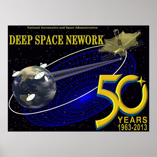 Poster DEEP SPACE NETWORK 50th Anniversary (Devant)