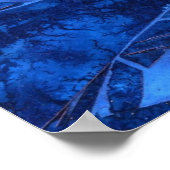 Poster "Deep Water #5" Art Abstrait de Robert Fagg bleu (Coin)