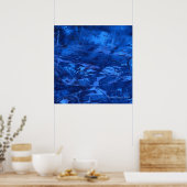 Poster "Deep Water #5" Art Abstrait de Robert Fagg bleu (Cuisine)