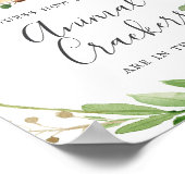 Poster Deer Baby shower Devine Combien De Crackers Animau (Coin)