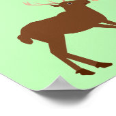 Poster Deer Couple and Daisy Heart Custom (Coin)