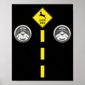 Poster Deer Headlights With Road Markings Couples Costume (Devant)
