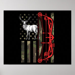 Poster Deer hunter bow hunting