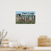 Poster Deer Lodge, Montana - Scènes de grandes lettres (Cuisine)