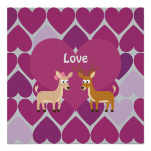 Poster Deer Love