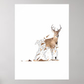 Poster Deer Polygon Art (Devant)