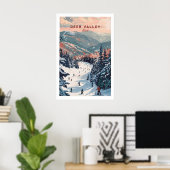 Poster Deer Valley Ski Print - Utah 1 (Bureau à domicile)