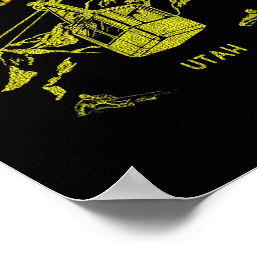 Poster Deer Valley Utah Retro Skiing Tee (Coin)