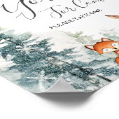 Poster Deer Winter ONE derland Merci pour venir (Coin)