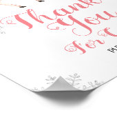 Poster Deer Winter ONE derland Merci pour venir (Coin)