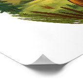 Poster Deer with Antlers Sunset Forest Hunter Gift (Coin)