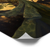 Poster Déesse Artémis Art Nouveau Mythologie grecque (Coin)