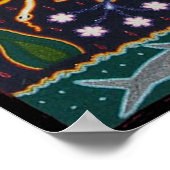 Poster Déesse aztèque maya mexicaine Art tribal ethnique  (Coin)