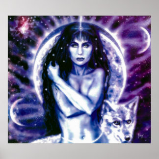 Poster Déesse celtique Hecate par Lisa Iris