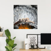 Poster Déesse dacienne dans une grotte (Bureau à domicile)