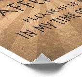 Poster Déesse de caféine drôle cadeau de café (Coin)