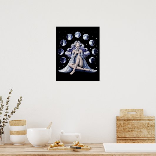 Poster Déesse de la lune (Cuisine)