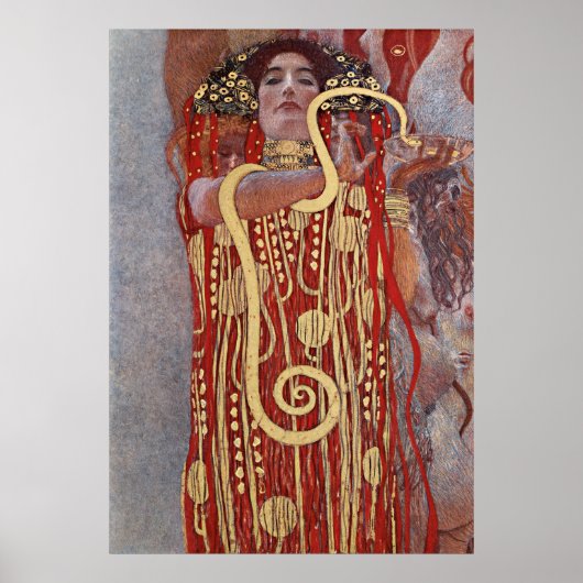 Poster Déesse de la Santé, Hygiéie (Salus), Gustav Klimt (Devant)