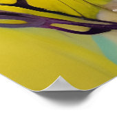 Poster Déesse de printemps Arrière - plan jaune (Coin)