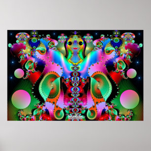 Poster Déesse des couleurs