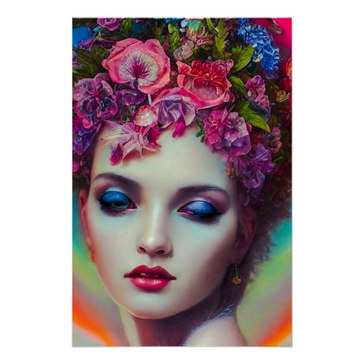 Poster Déesse des fleurs (Devant)