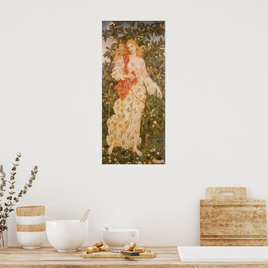 Poster Déesse des fleurs, Flora de Morgan (Cuisine)