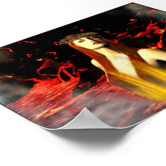 Poster Déesse du feu Imprimer (Coin)