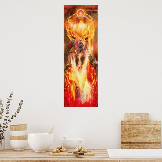 Poster Déesse du feu PELE (Cuisine)