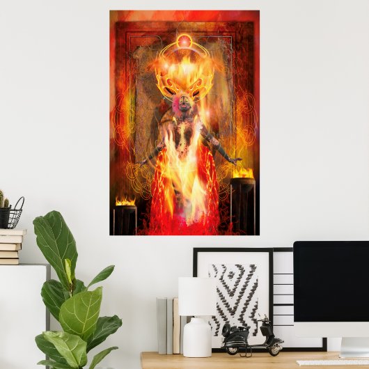 Poster Déesse du feu PELE (Bureau à domicile)