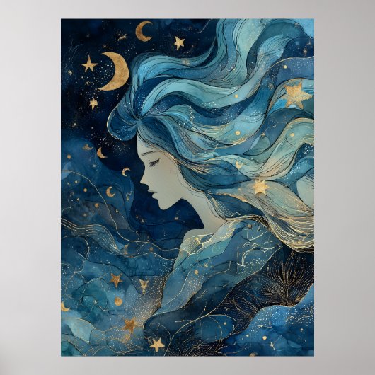 Poster Déesse du Rêve Étoilé (Devant)