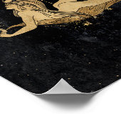Poster Déesse du Zodiaque | Astrologie Cosmologique Gold  (Coin)