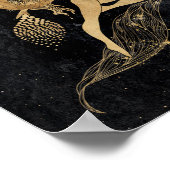 Poster Déesse du Zodiaque | Astrologie des baies d'or cos (Coin)