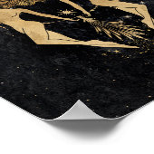 Poster Déesse du Zodiaque | Astrologie Gémeaux d'or cosmi (Coin)