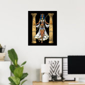 Poster Déesse égyptienne Bastet (Bureau à domicile)
