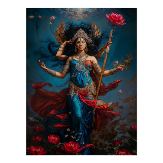 Poster Déesse Lakshmi (Devant)