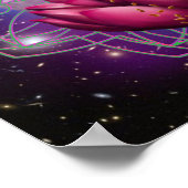 Poster Déesse Lakshmi - mandala de bénédiction cosmique (Coin)