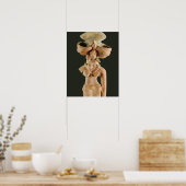 Poster Déesse mère en terre cuite, Mohenjodaro, 2300-1750 (Cuisine)