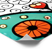 Poster déesse peinture fertilité nature fleur lune (Coin)