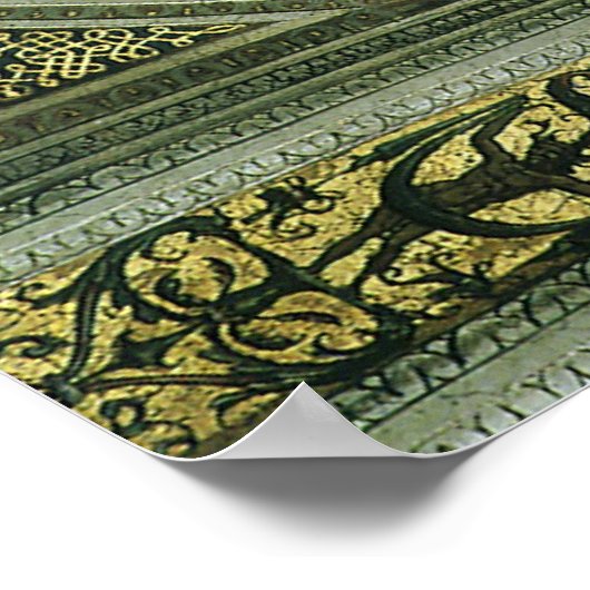 Poster Déesse romaine Justice avec les anges par Raphael (Coin)