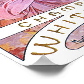 Poster Déesse rose Rose vintage (Coin)