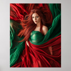 Poster Déesse rouge