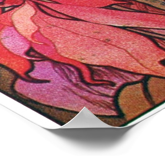 Poster Déesse Ruby Red Rose (Coin)