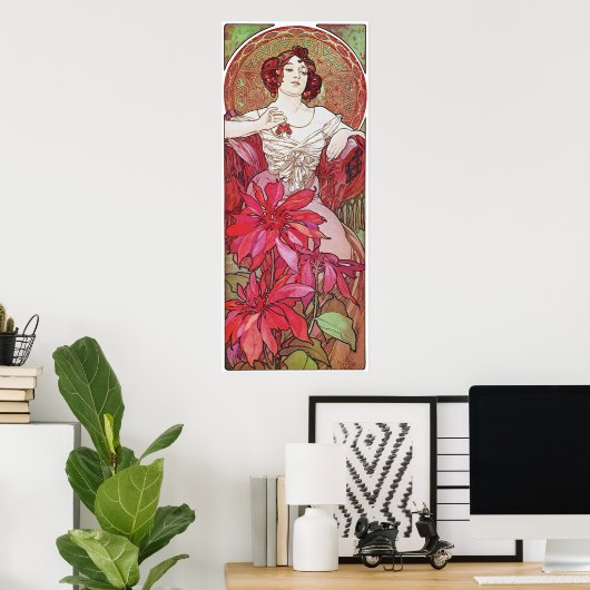 Poster Déesse Ruby Red Rose (Bureau à domicile)