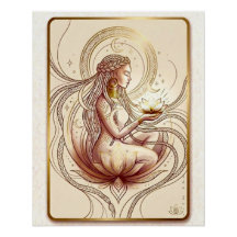 Déesse spirituelle du lotus sacré
