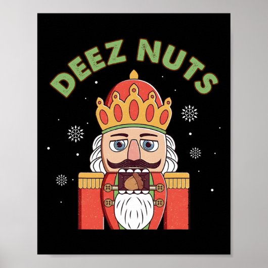 Poster Deez Nuages Nutcracker Nut Hommes Femmes Fun Noël  (Devant)