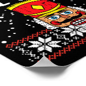 Poster Deez Nuts Nutcracker Fun Vilain Noël Mème Cadeau (Coin)