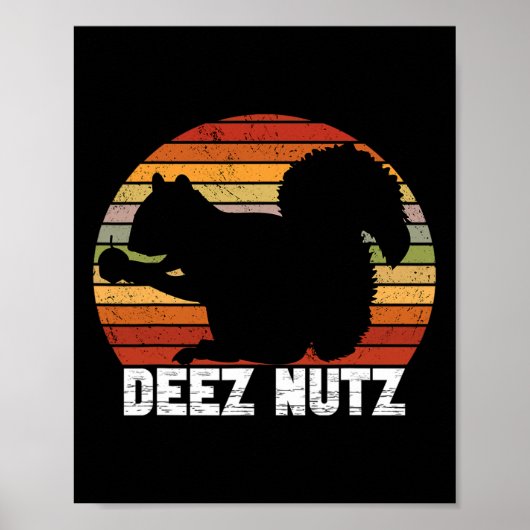 Poster Deez Nutz Casse-noix Écureuil Gopher Chipmunk Dees (Devant)