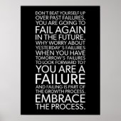 Poster Défaut Accepter Le Processus, Gym, Hustle, Succès (Devant)