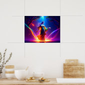 Poster Defender of Democracy Lady Liberty Warrior Goddess (Cuisine)